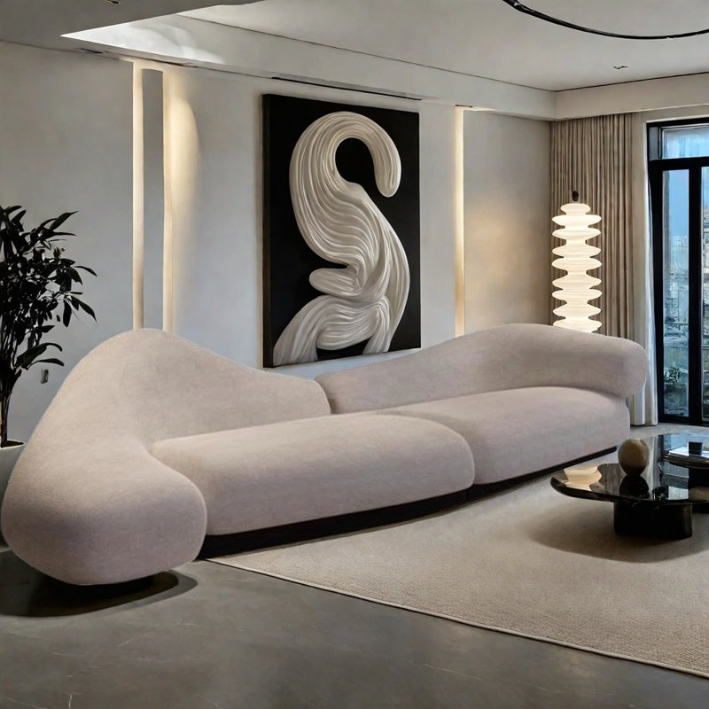 Canapé Modern, H 35,43 po x l 141,73 po x P 39,37 po