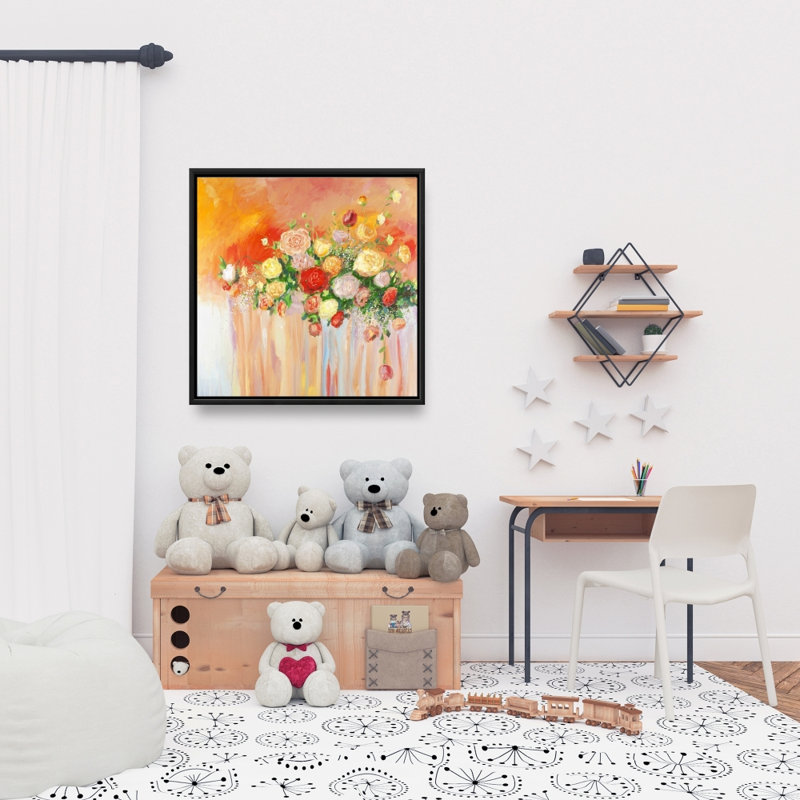 "Bouquet de fleurs abstraites multicolores"