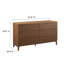 Commode à 6 tiroirs en noyer 63 po Render