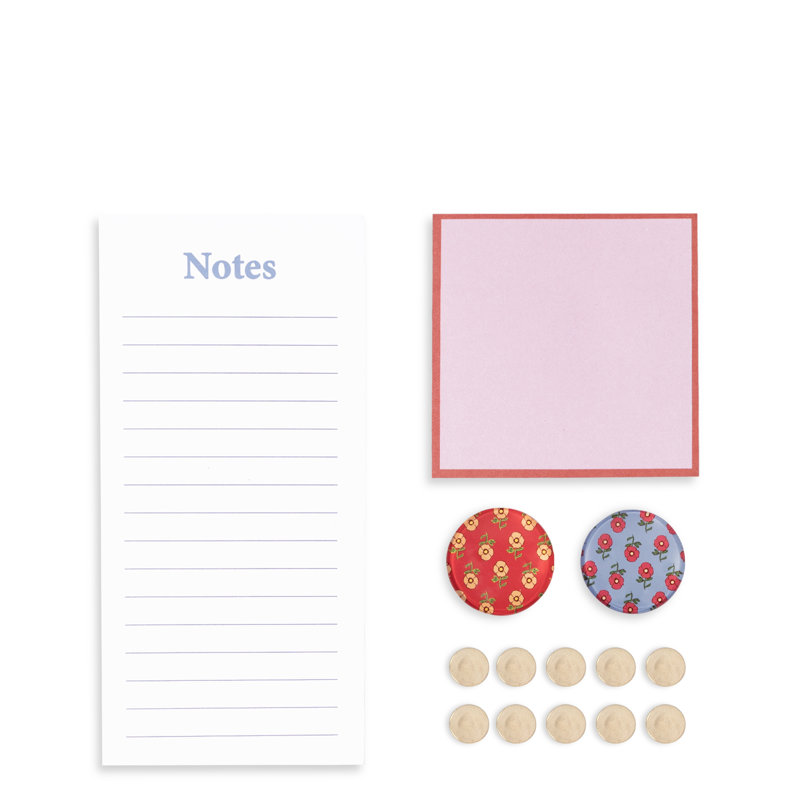 Desk Accessory Kit, Tiny Poppies