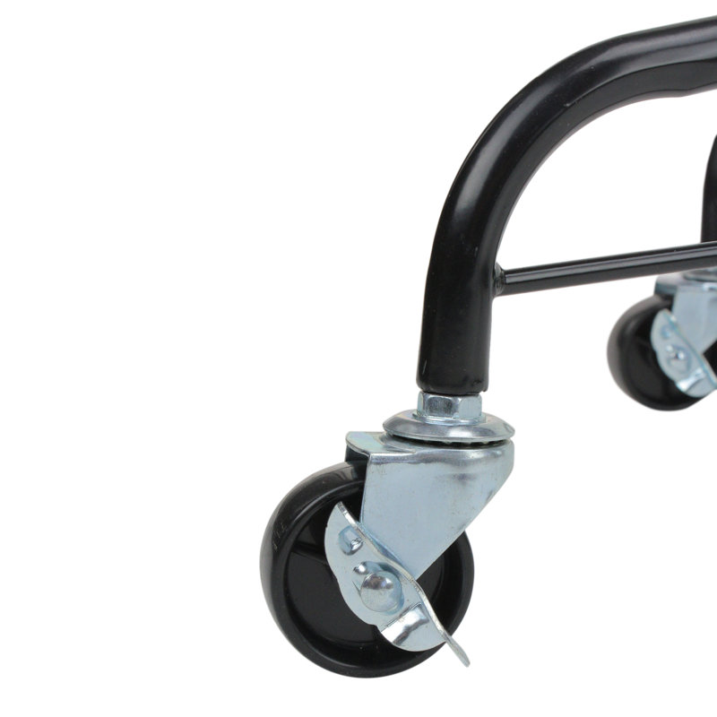 Support pour arbre de Noël roulant pour arbres artificiels, H 10 po x l 22 po x P 22 po, Noir