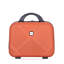 Valise 4 pièces légère en ABS, boîte de maquillage de 14 pouces, roues d'avions (14/20/24/28) orange foncé