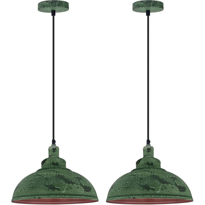 1 - Light Dome Pendant, Army Cama