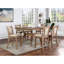 Chaises à hauteur de comptoir (de 2) - Bois naturel transitionnel de couleur beige avec assise rembourrée et solide pour la salle à manger
