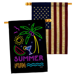 Drapeau de maison en polyester 2 côtés 40 x 28 po