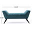 Comfy - Banc de siège rembourré bleu sarcelle - Rehausse votre style moderne avec son look rembourré
