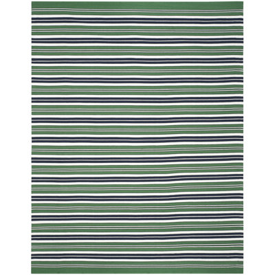 Racing Point Flatweave Striped Area Rug