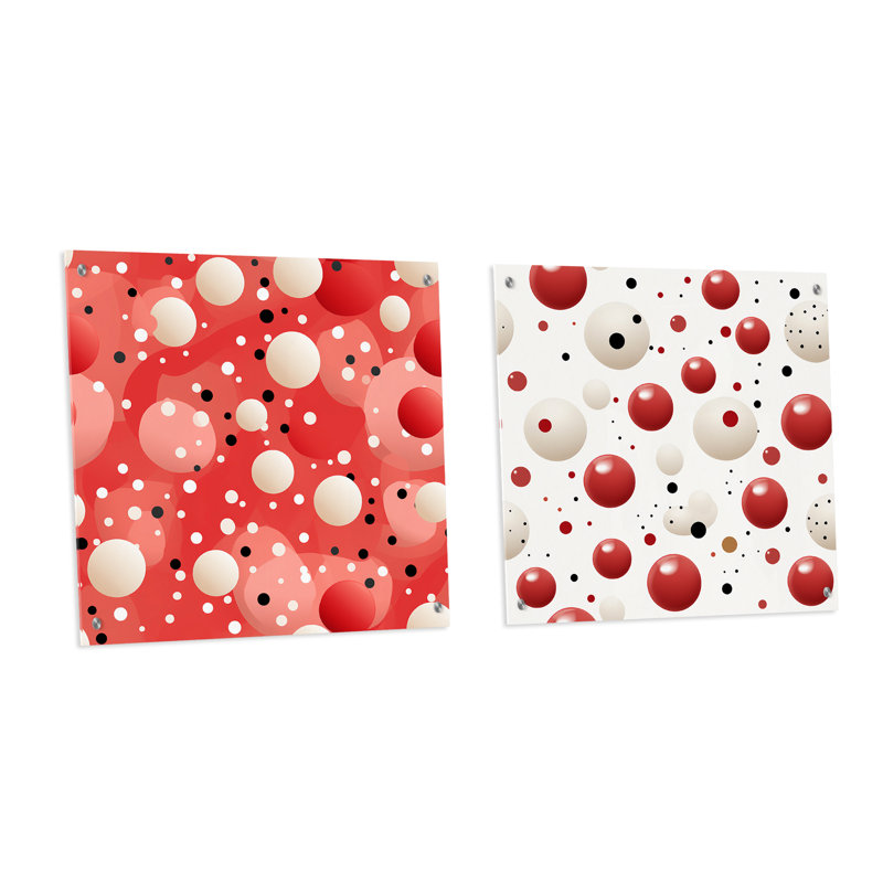 Chloa - Abstract Acrylic Wall Art Glass Set Of 2, 36" H x 73" W
