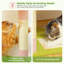 Arbre à chat inférieur pour chats d'intérieur, tour pour chat à plusieurs niveaux de 62 po avec 2 condos spacieux, patin à griffer, 4 poteaux à griffer, 2 perchoirs supérieurs, 2 pompons-1185197492