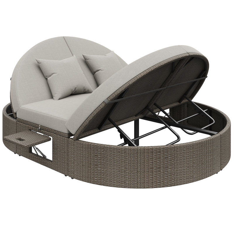 200cm Long Double Chaise with Cushions