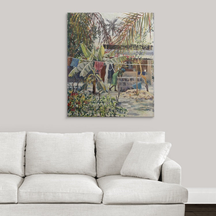 «Driston By the Wall, 2009» par Tilly Willis, reproduction d'art, H 48 po x l 38 po x P 1,5 po, Toile