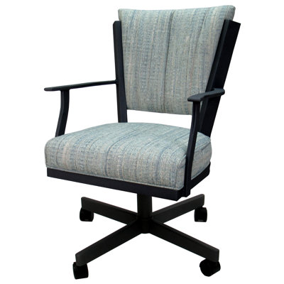 Chaise rembourrée avec accoudoirs menthe