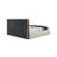 Lit plateforme beige bouclé King Size