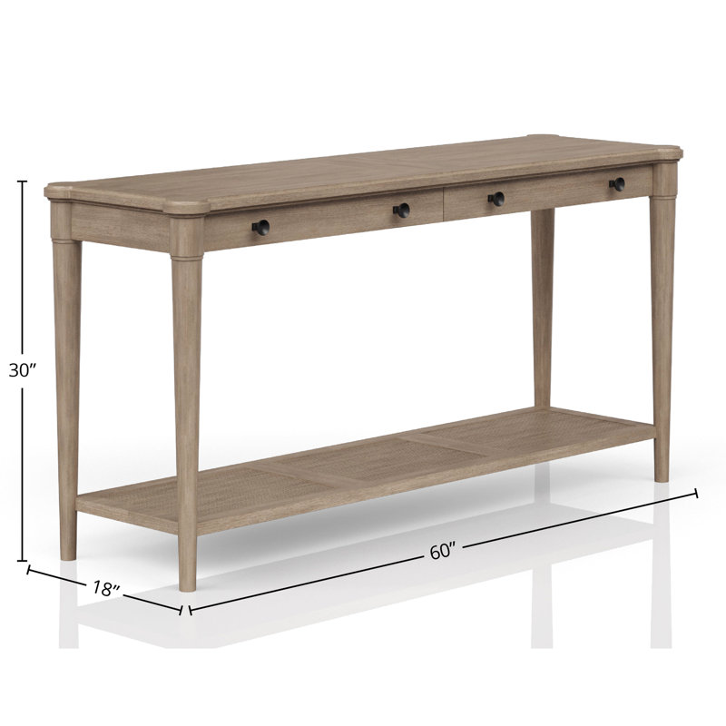 Deux tables avec tablette au fini sable attrayant, deux tiroirs de rangement spacieux