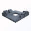 Canapé modulaire rembourré en L-63555400