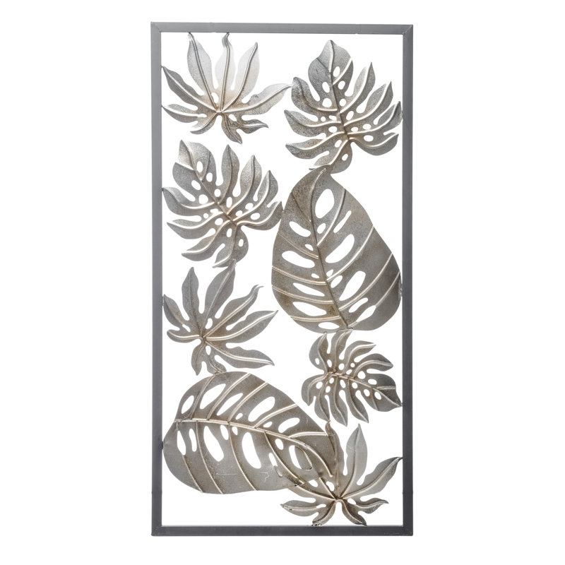 Coastal Wall Decor on Metal, Matt Brushed Nickel