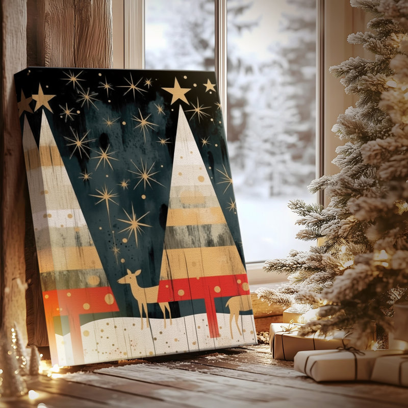Yule of Honeyed Blessing - Toile tendue avec châssis de qualité supérieure, H 18 po x l 12 po