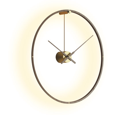 Ombra Solid Wood Skeleton Wall Clock