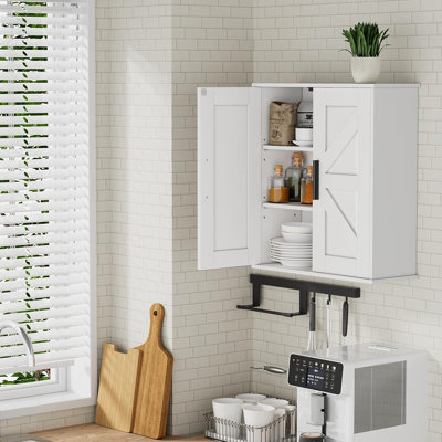 Wall Mounted Bathroom Medicine Cabinet with Adjustable Shelves
