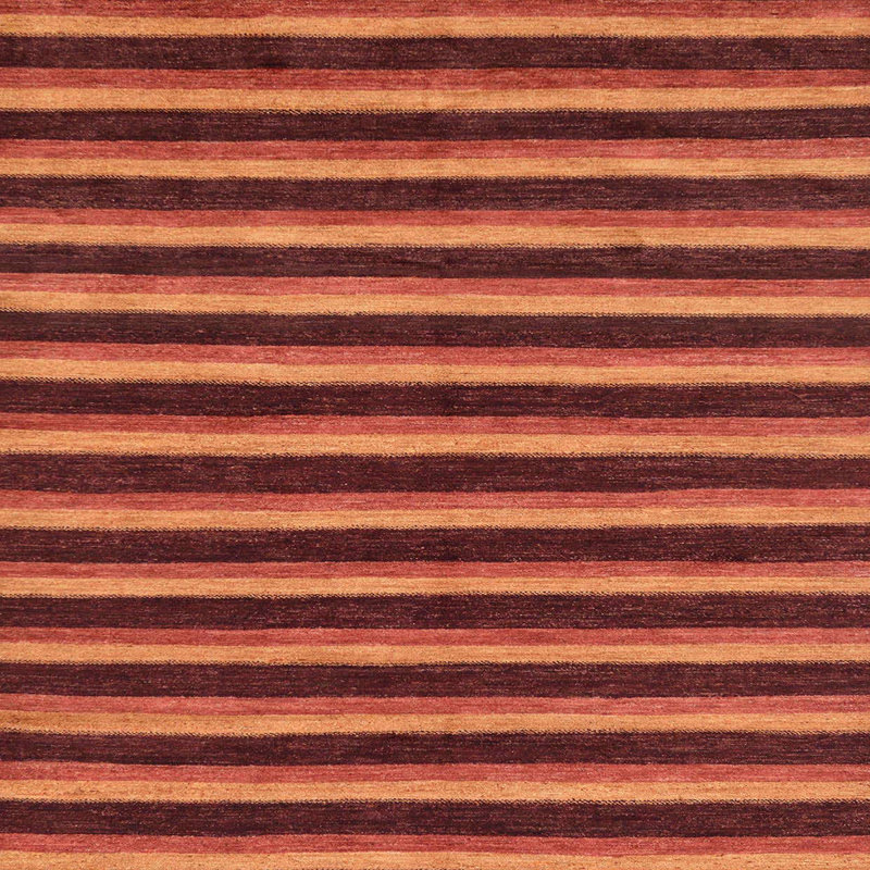 Tapis abstrait multicolore, Carré 7 pi