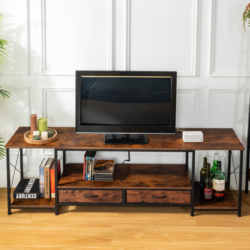 17 Stories 70.8 Inch TV Stand With Storage, TV Stand With Outlet ...