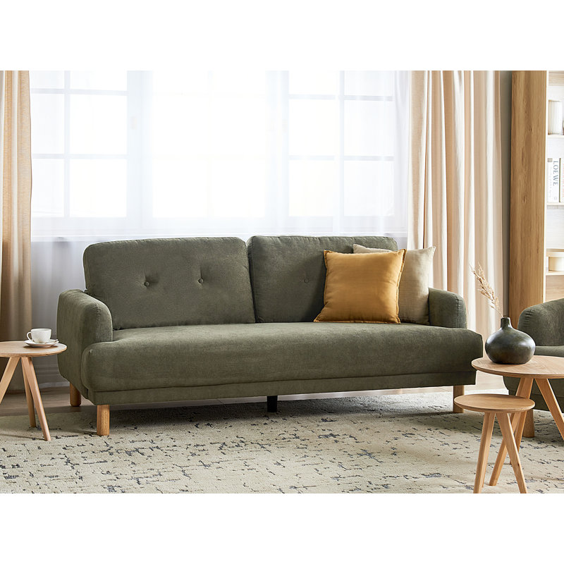 Rinna 3 Seater Corduroy Sofa, Dark Green