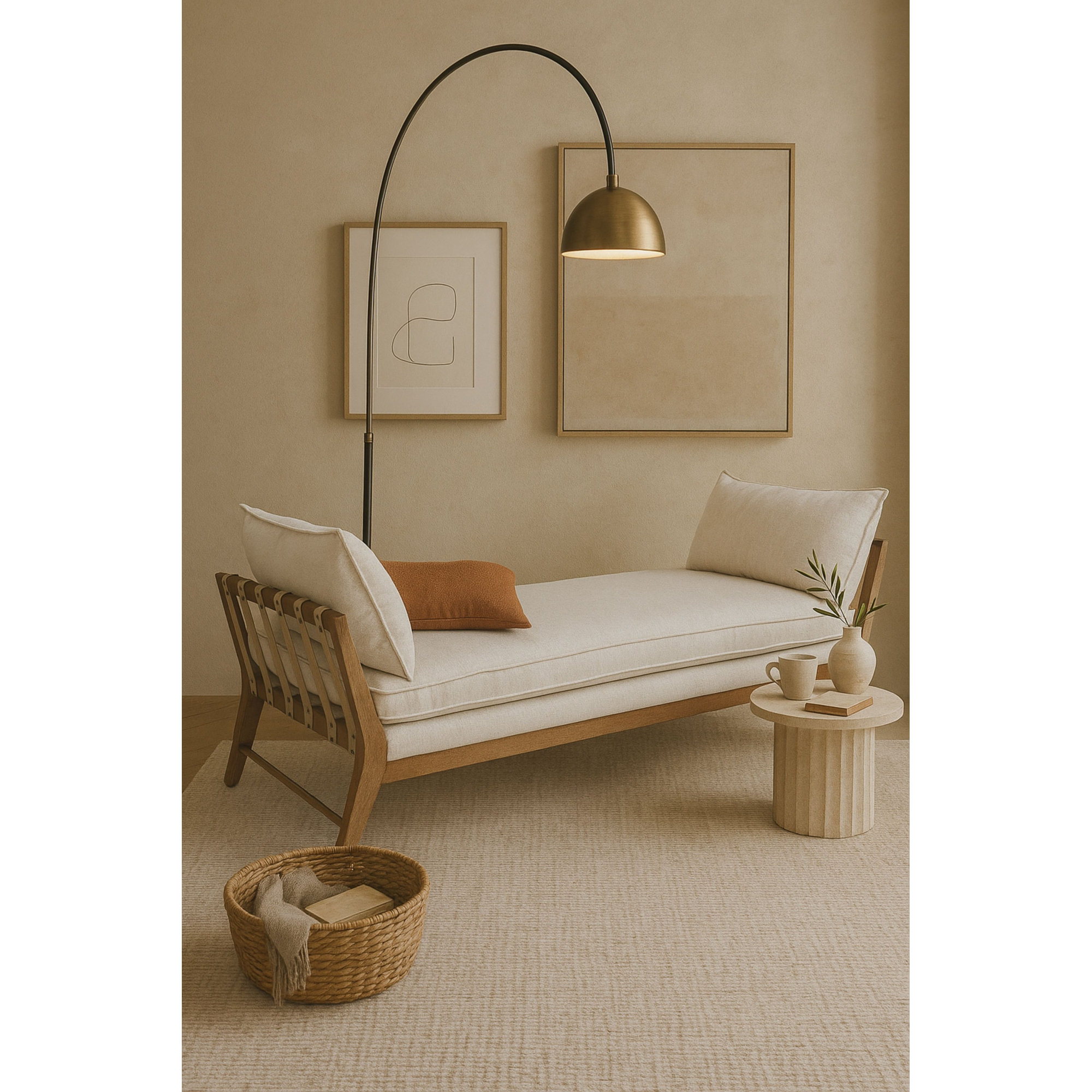 Macgregor Aurora Upholstered Daybed, White