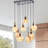 Manon 8 - Light Black Cluster Pendant