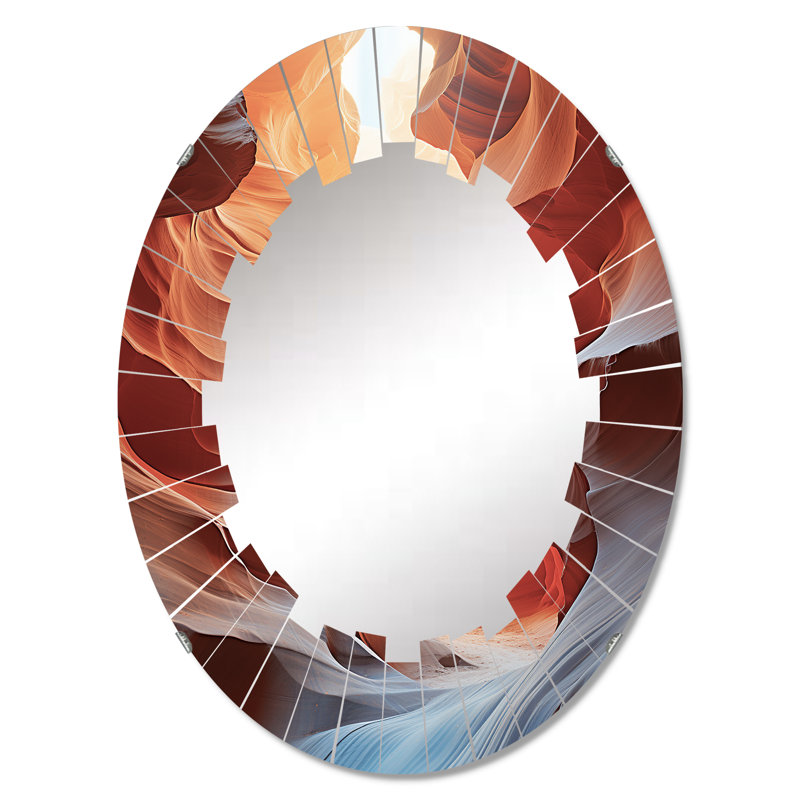 Varenna - Miroir mural Canyon ovale, 30 po x 20 po