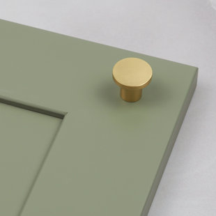 25mm Brushed Brass Knob