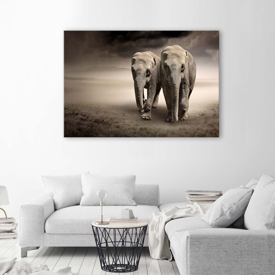 Leinwandbild Africa Elephants