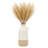 Jehlani Stoneware Ceramic Vase with Cylindrical Body, Side Handle & Rustic Two-Tone Texture in Modern Casual Style-86748932