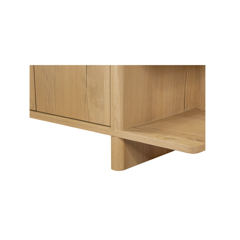 Casey Sideboard Rustic Oak, Brown