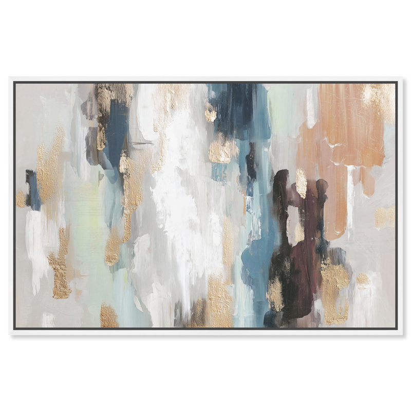 Impression sur toile Golden Descent I Boho Decor par Art Remedy, H 15 po x l 10 po, Cadre blanc