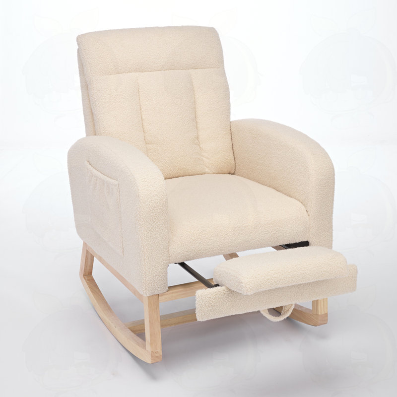 Chaise berçante Modern, Beige