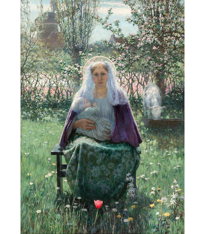 Art sur toile tendue World Gallery, "The Blessed Mother", George