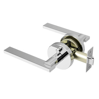Poignée de porte Valli Design moderne dissimulé pour (lit et salle de bain) - Style minimaliste élégant en chrome