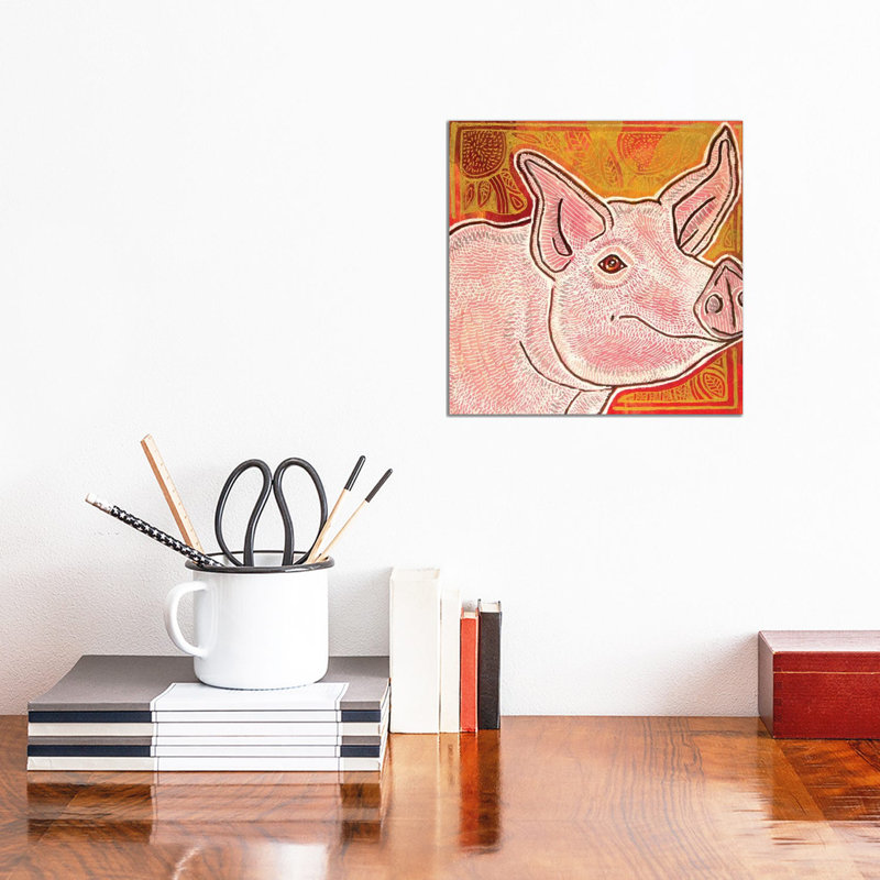 Little Pig by Lynnette Shelley - Wrapped Canvas Print, 30.48 cm H x 30.48 cm W