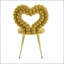 Fauteuil d'appoint capitonné en velours jaune-129041775-129041772