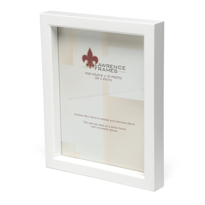 Kyle Wood Matte Picture Frame, White, 7" H x 5" W