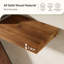 Solid Wood Console Table, 57" Long Farmhouse Entryway Table for Living Room, Hallway, Entrance, Foyer, Behind Couch, Walnut Brown