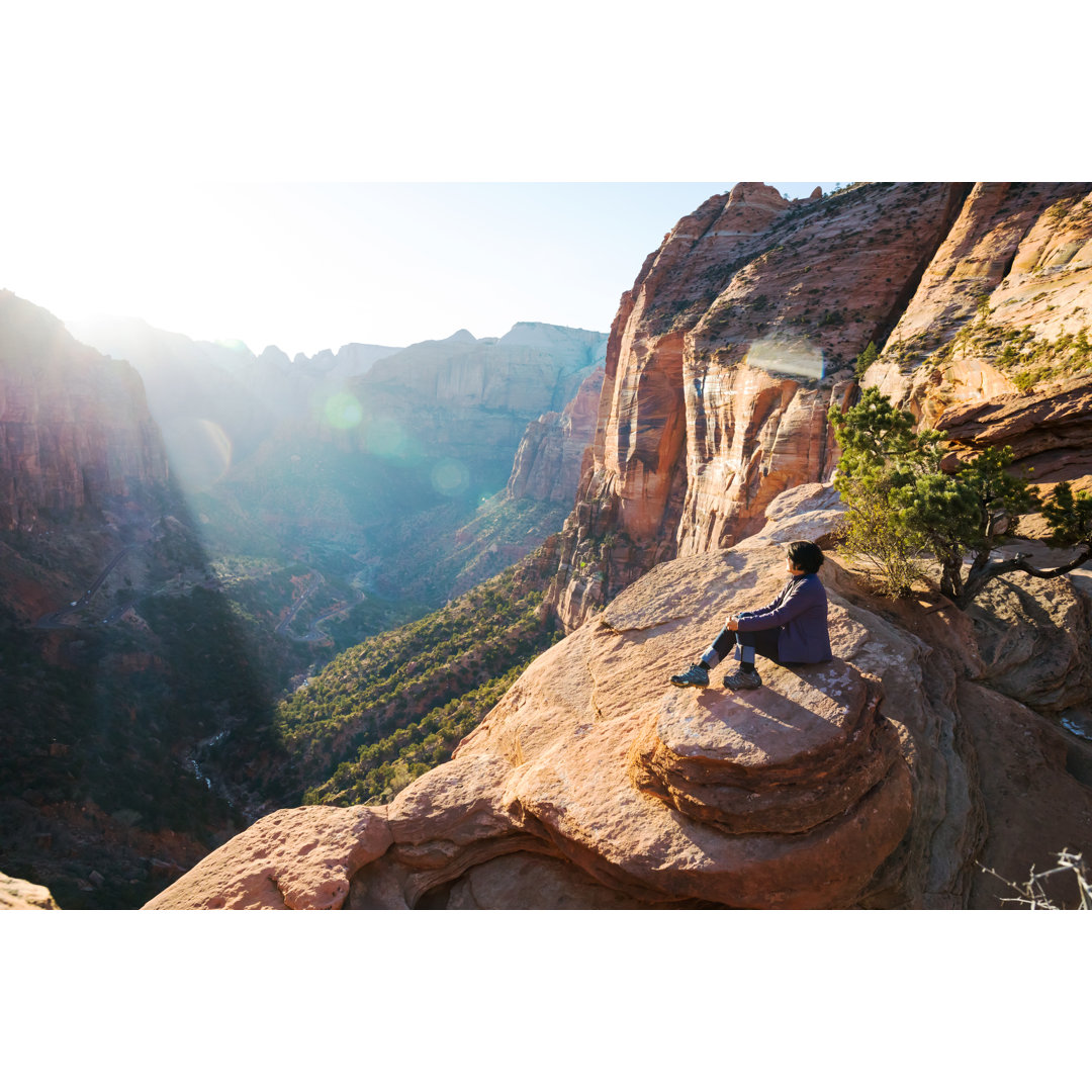 Zion National Park von Nycshooter - Kunstdrucke auf Leinwand ohne Rahmen