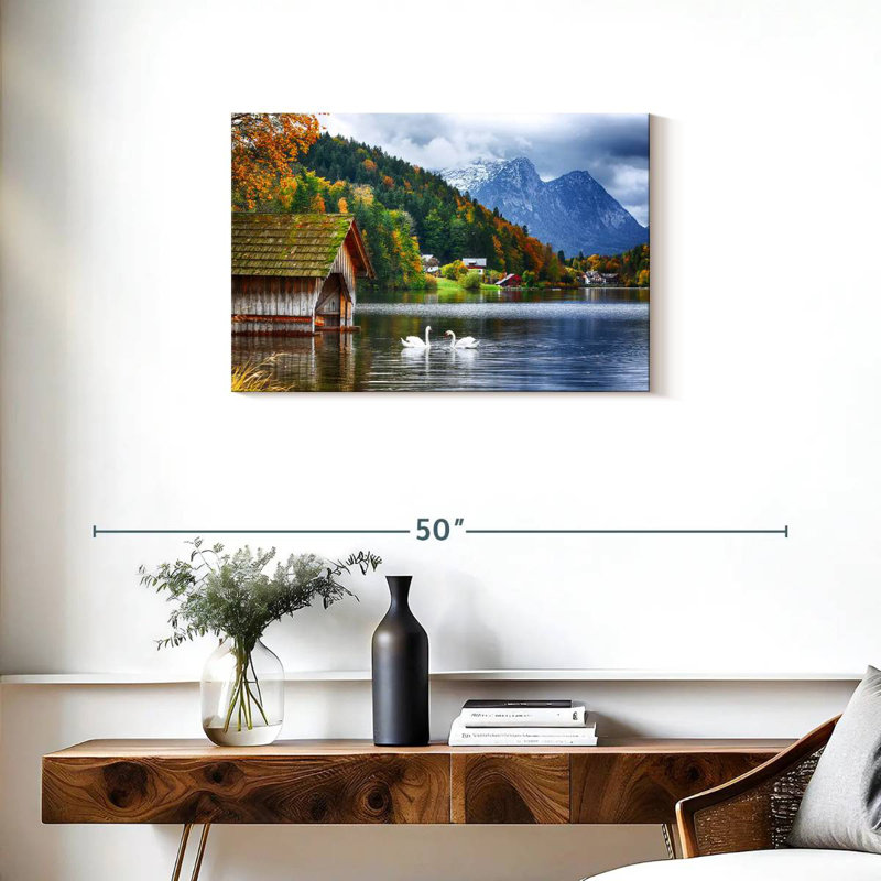 Alvord Grundlsee Swans, H 20 po x l 30 po
