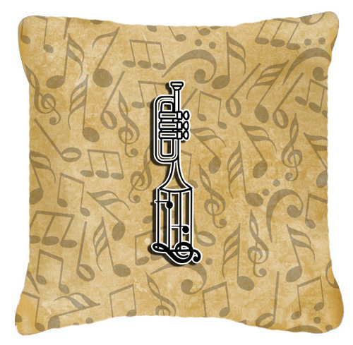 Monogramme initiale Instrument de musique intérieure/extérieure Throw Pillow, I, 18" H x 18" L x 5.5" D