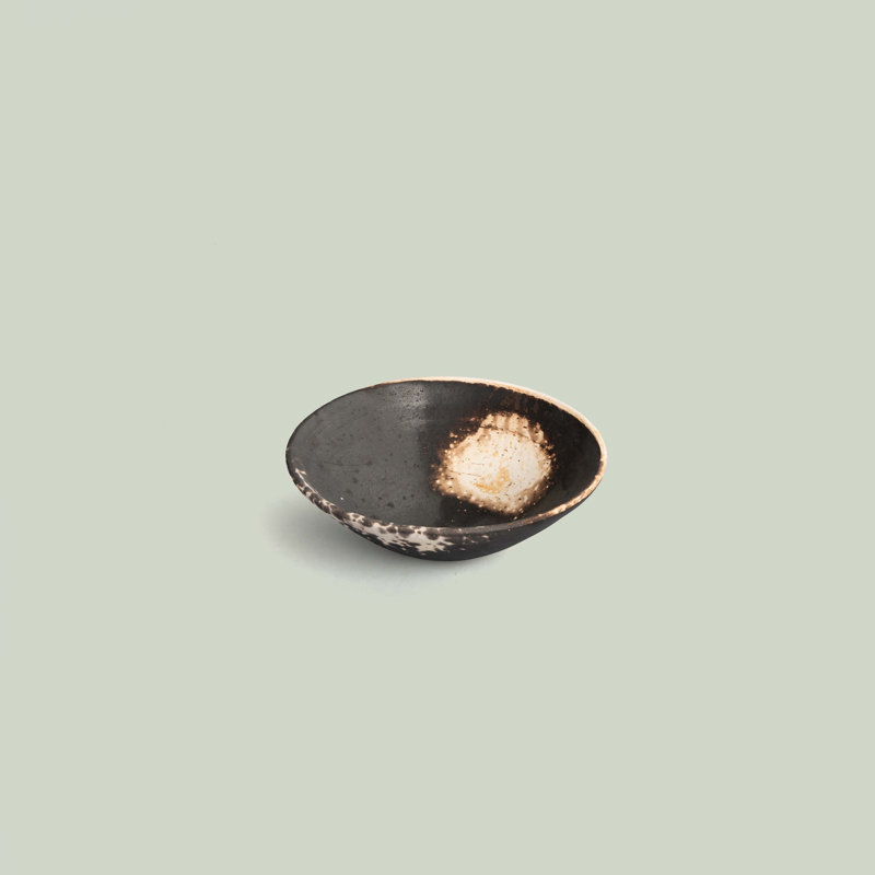 Raku Handmade Serving Bowl