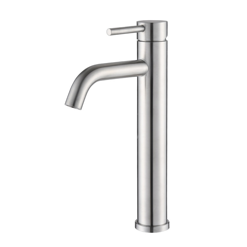 Robinet pour salle de bain à poignée simple Topcraft, Nickel brossé