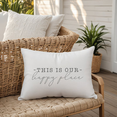 Outdoor Reversible Throw Pillow