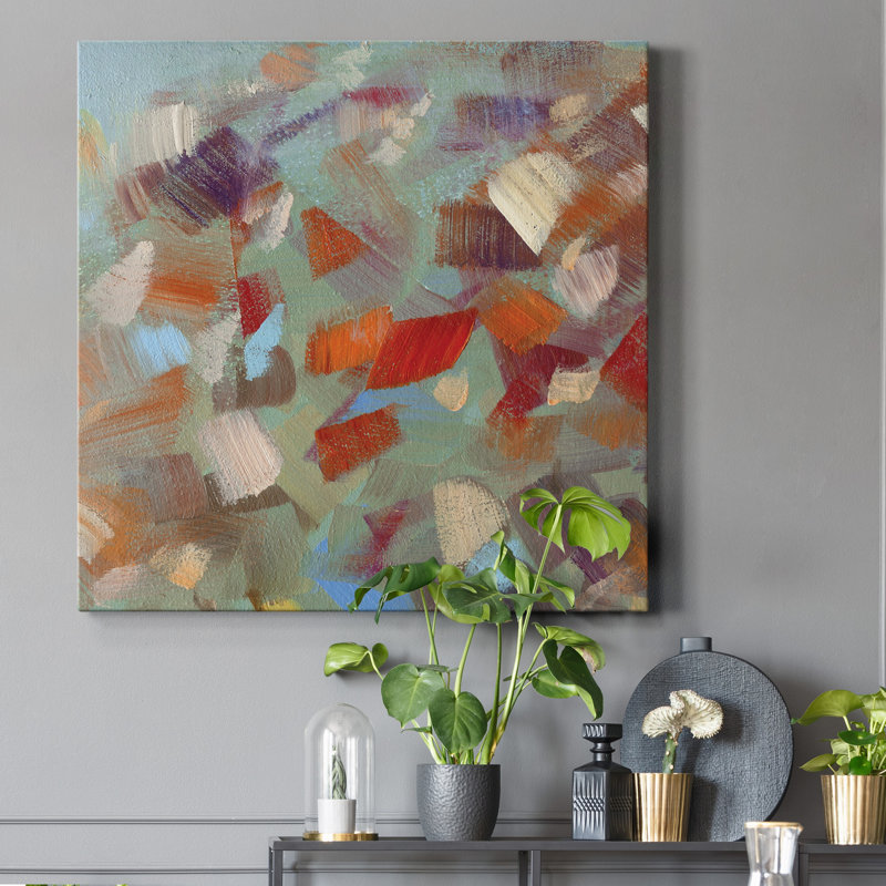 Confetti Party I - impression sur toile tendue, H 24 po x l 24 po x P 1 po