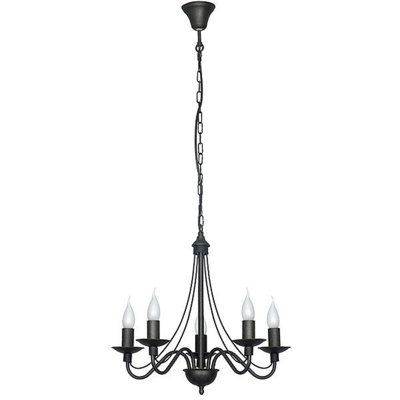 Grunewald 5 - Light Candle Style Chandelier