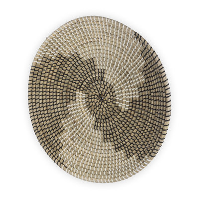 Luna Coastal Abstract Wall Decor on Natural Fibres